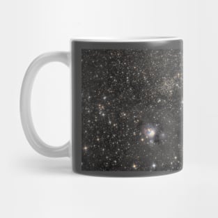 Deep space - reflection nebula IC 5134 among stars Mug